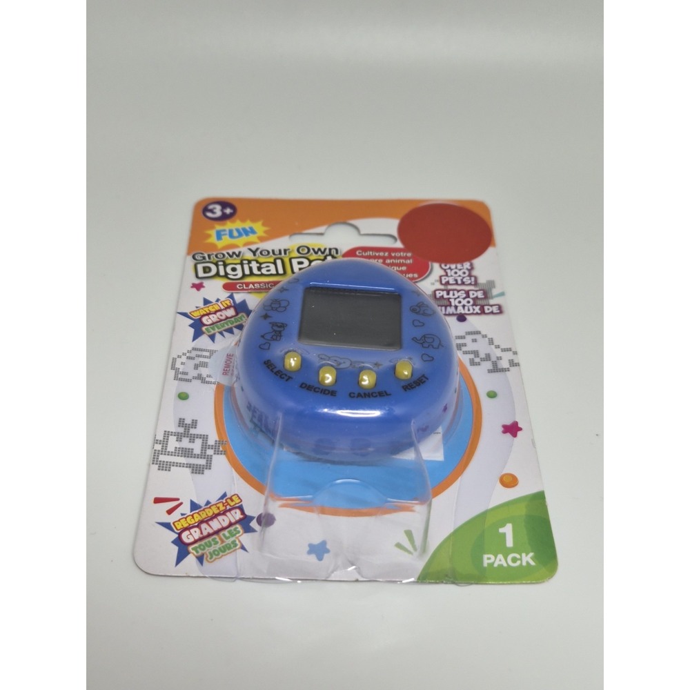 New Interactive Blue  Grow Your Own Digital Pet Over 100 Pets